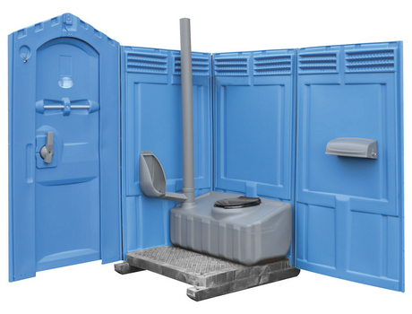 What chemicals are in blue porta potty water?