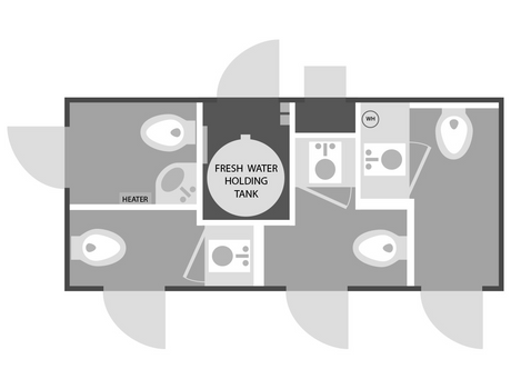 14' 4 Station With 4 Doors W/ A/C - Free Shipping Lower 48 States