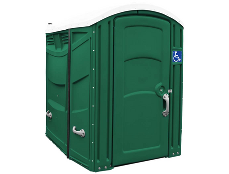 Freedom Ada Compliant Portable Restroom -  Solid Floor, 35gal Tank W/Seat & Tp Dispenser Included (Assembled) - Free Shipping Lower 48 States