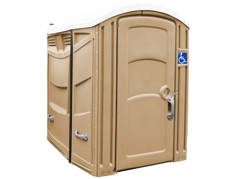 Freedom Ada Compliant Portable Restroom -  Solid Floor, 35gal Tank W/Seat & Tp Dispenser Included (Assembled) - Free Shipping Lower 48 States