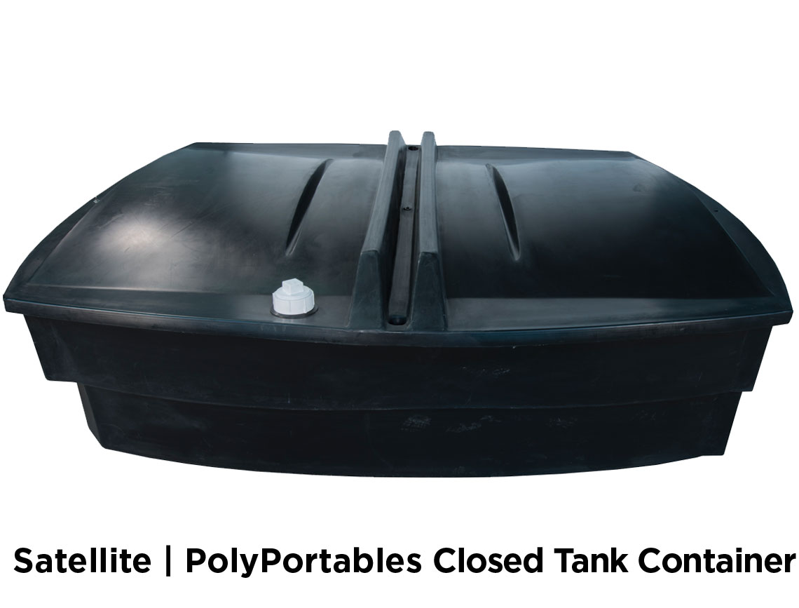 300 Gallon Holding Tank With Recessed Port Locations For 3” Fernco-Style Couplings And Optional 10” Manways - Free Shipping Lower 48 States