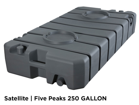 300 Gallon Holding Tank With Recessed Port Locations For 3” Fernco-Style Couplings And Optional 10” Manways - Free Shipping Lower 48 States