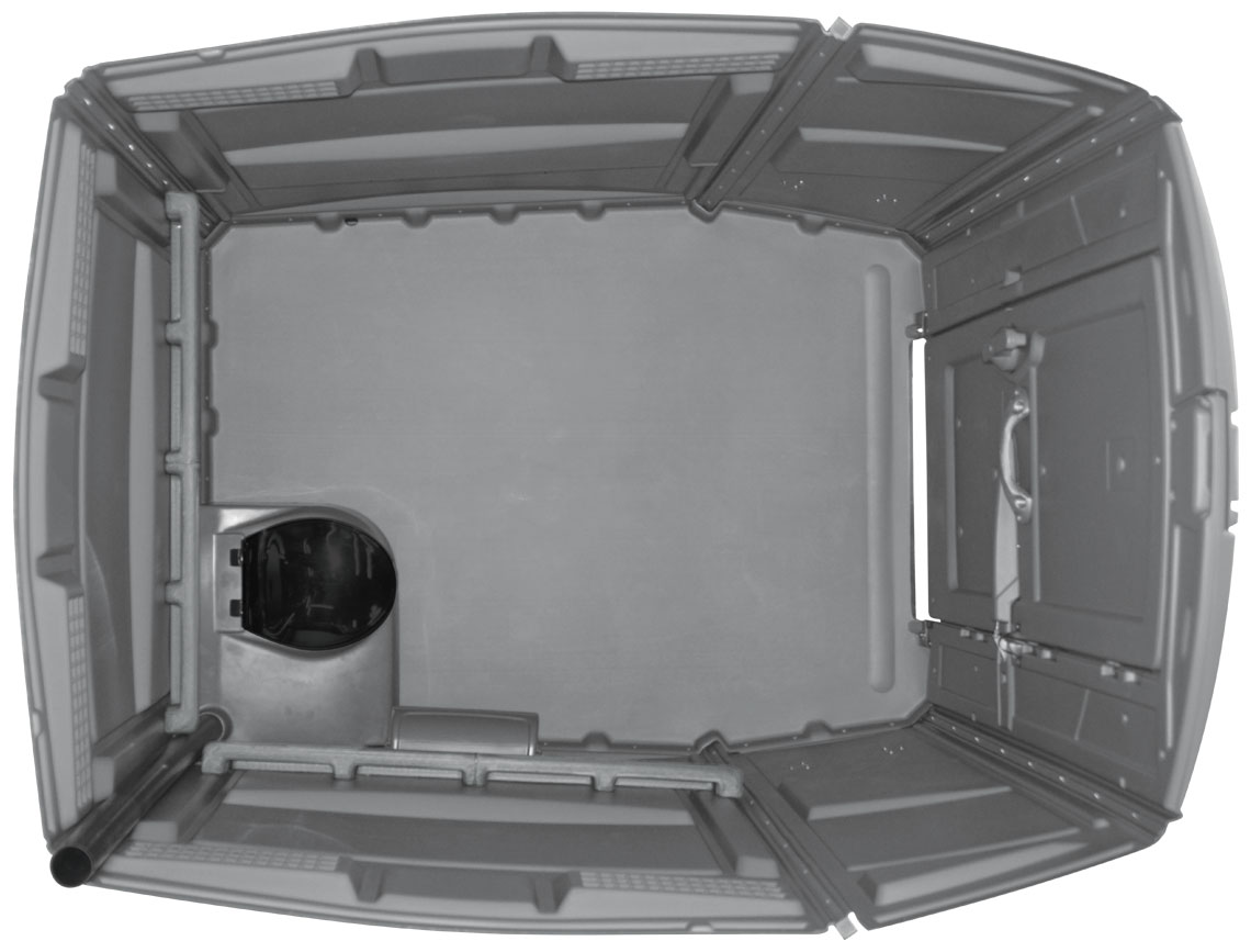 Freedom Ada Compliant Portable Restroom -  Solid Floor, 35gal Tank W/Seat & Tp Dispenser Included (Assembled) - Free Shipping Lower 48 States