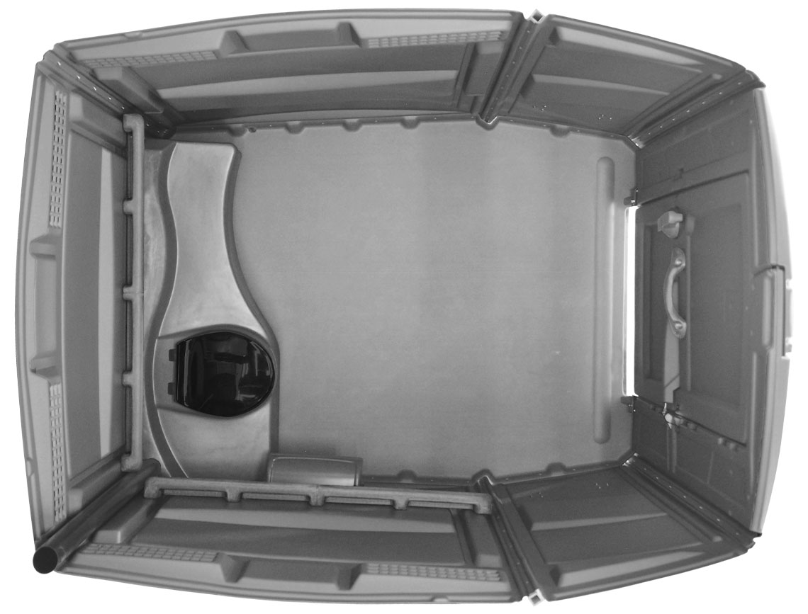 Freedom Ada Compliant Portable Restroom -  Solid Floor, 35gal Tank W/Seat & Tp Dispenser Included (Assembled) - Free Shipping Lower 48 States