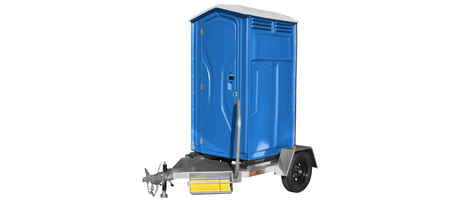 Pioneer 1 Portable Restroom Trailer W/ Handrail (Hauls 1 Unit) - Free Shipping Lower 48 States