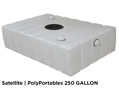 300 Gallon Holding Tank With Recessed Port Locations For 3” Fernco-Style Couplings And Optional 10” Manways - Free Shipping Lower 48 States