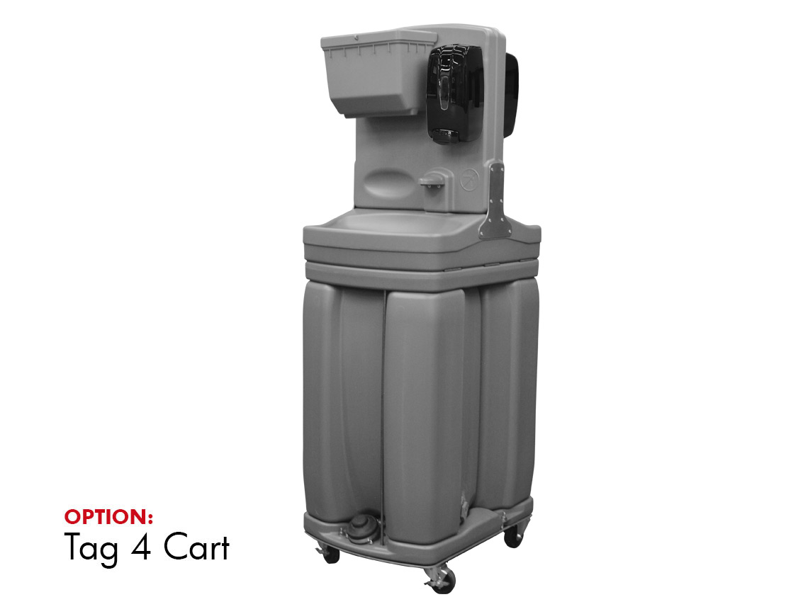 Tag4 Handwash Station - Dual Sided 22 Gal Fresh, 22 Gal Gray Tank. 2 Soap & 2 Towel Dispsensers