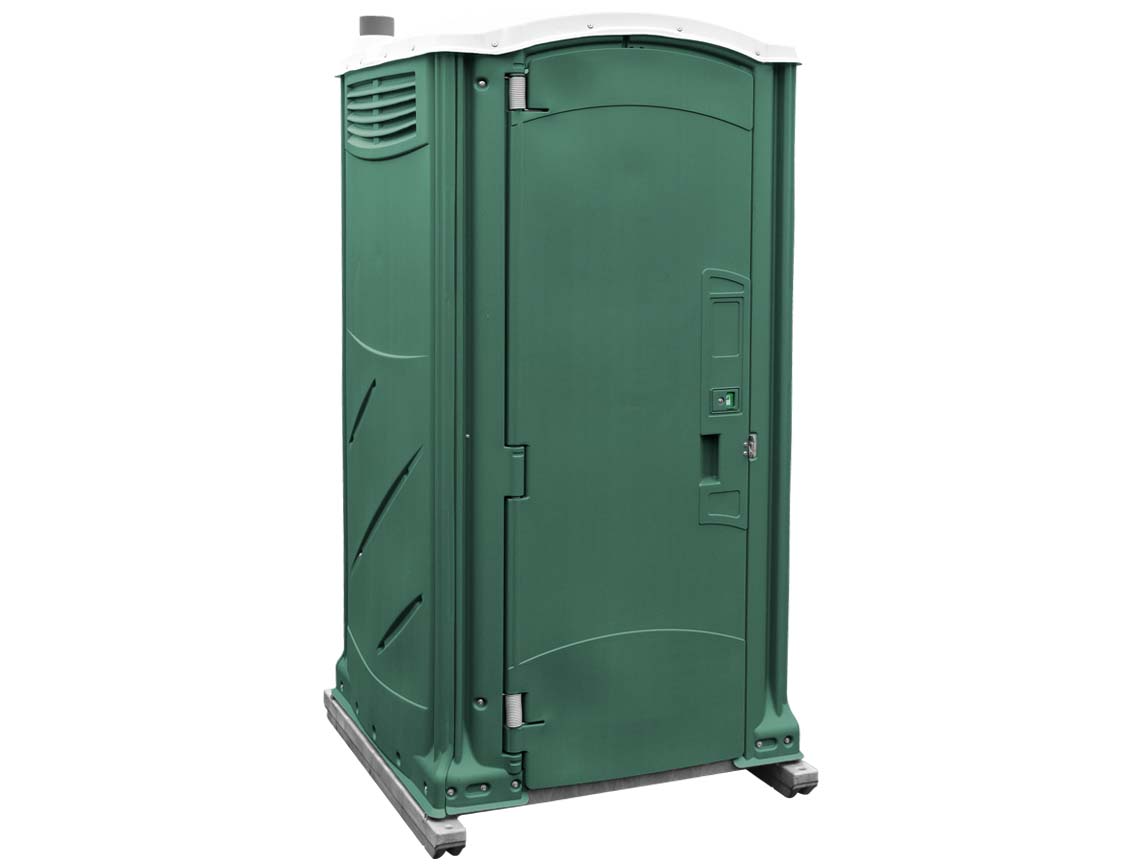 Maxim 3000 Premium Portable Restroom - Solid Floor, 70gal Tank W/Seat, Urinal & Tp Dispenser Included (Assembled)