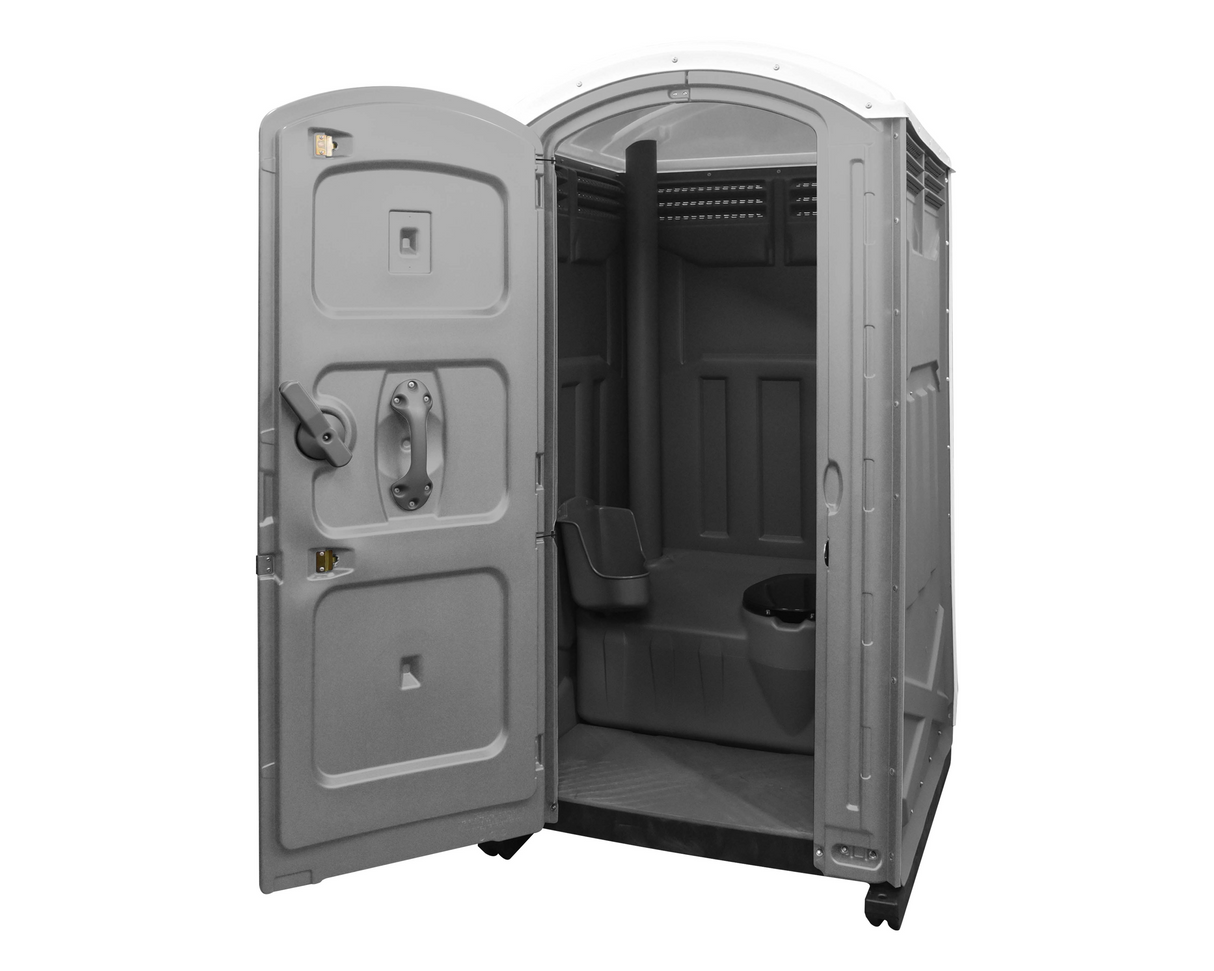 Axxis Portable Restroom -  Solid Floor, 60gal Tank W/Seat, Urinal & Tp Dispenser Included (Assembled)