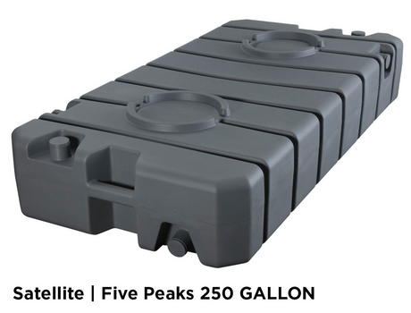 300 Gallon Holding Tank With Recessed Port Locations For 3” Fernco-Style Couplings And Optional 10” Manways