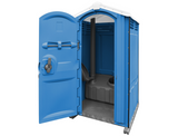 Global Ii Portable Restroom - Solid Floor, 70gal Tank W/Seat, Urinal & Tp Dispenser Included (Assembled)