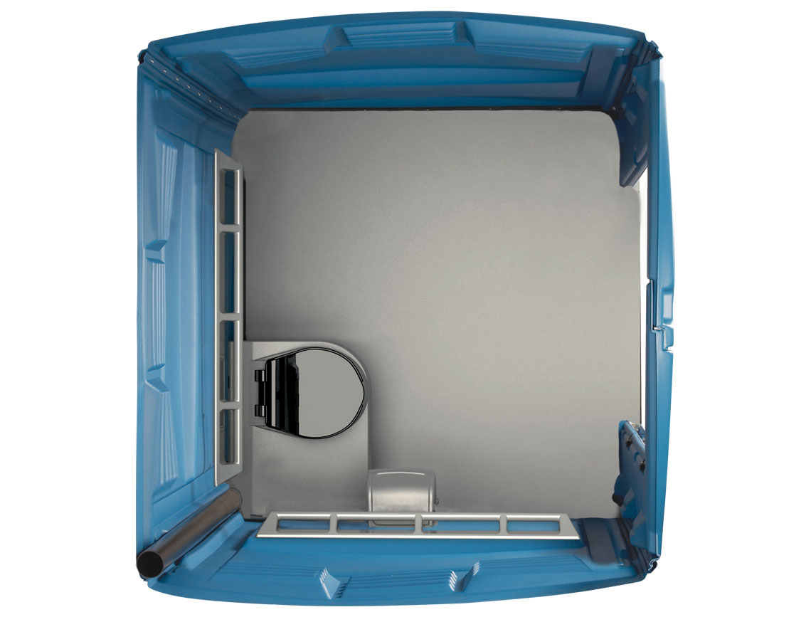 Liberty Wheelchair Accessible Portable Restroom - Solid Floor, 35gal Tank W/Seat & Tp Dispenser Included (Assembled)