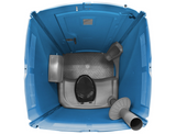 Maxim 3000 Premium Portable Restroom - Solid Floor, 70gal Tank W/Seat, Urinal & Tp Dispenser Included (Assembled)