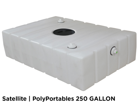 300 Gallon Holding Tank With Recessed Port Locations For 3” Fernco-Style Couplings And Optional 10” Manways