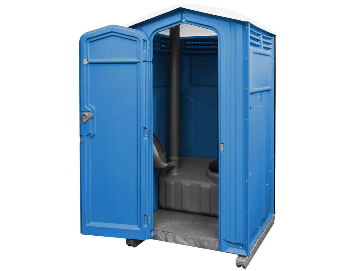 Tufway Portable Restroom - Solid Floor, 70gal Tank W/Seat, Urinal & Tp Dispenser Included (Assembled)